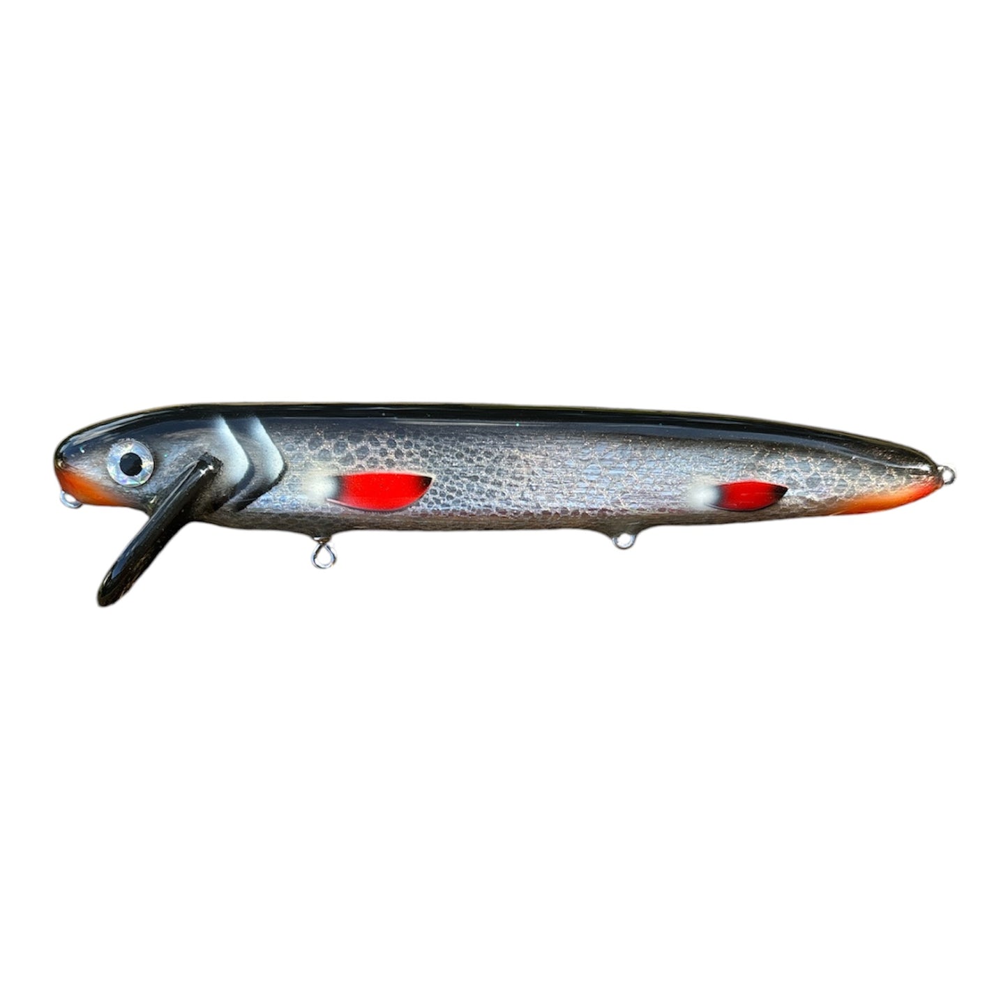 Raskaren 19V2, 20 cm med rasselkammare – Hantverksmässig wobbler för gös och gäddfiske