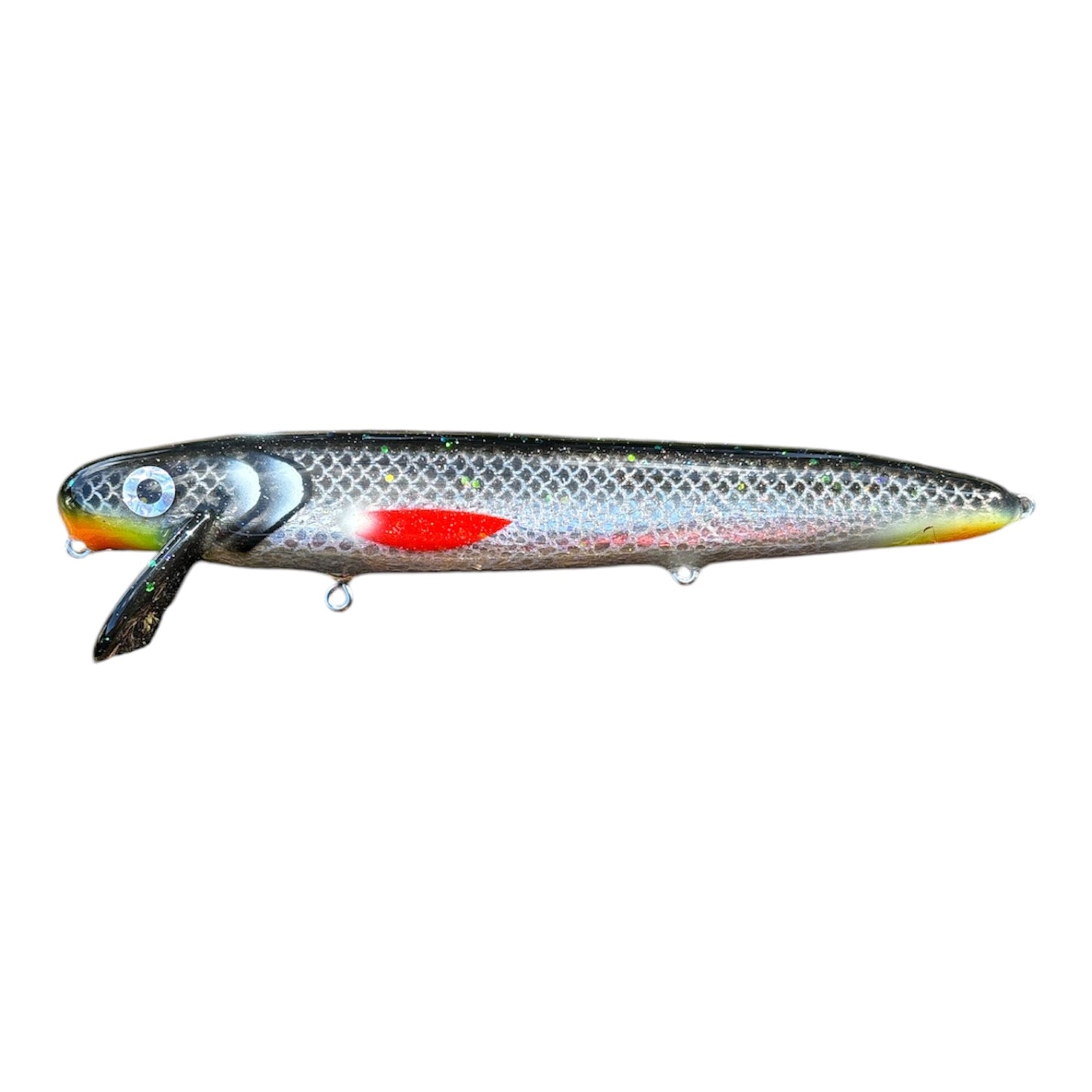 Raskaren 19V2, 20 cm med rasselkammare – Hantverksmässig wobbler för gös och gäddfiske