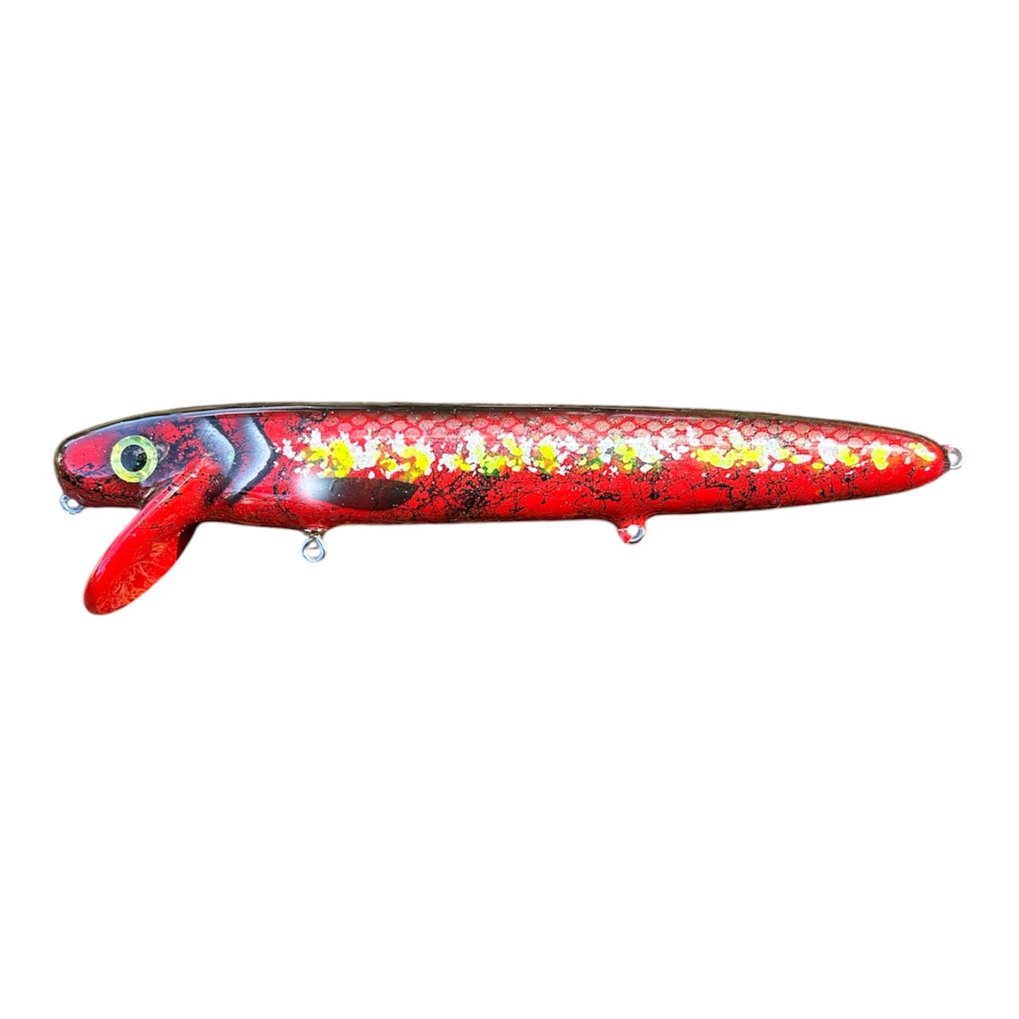 Raskaren 19V2, 20 cm med rasselkammare – Hantverksmässig wobbler för gös och gäddfiske